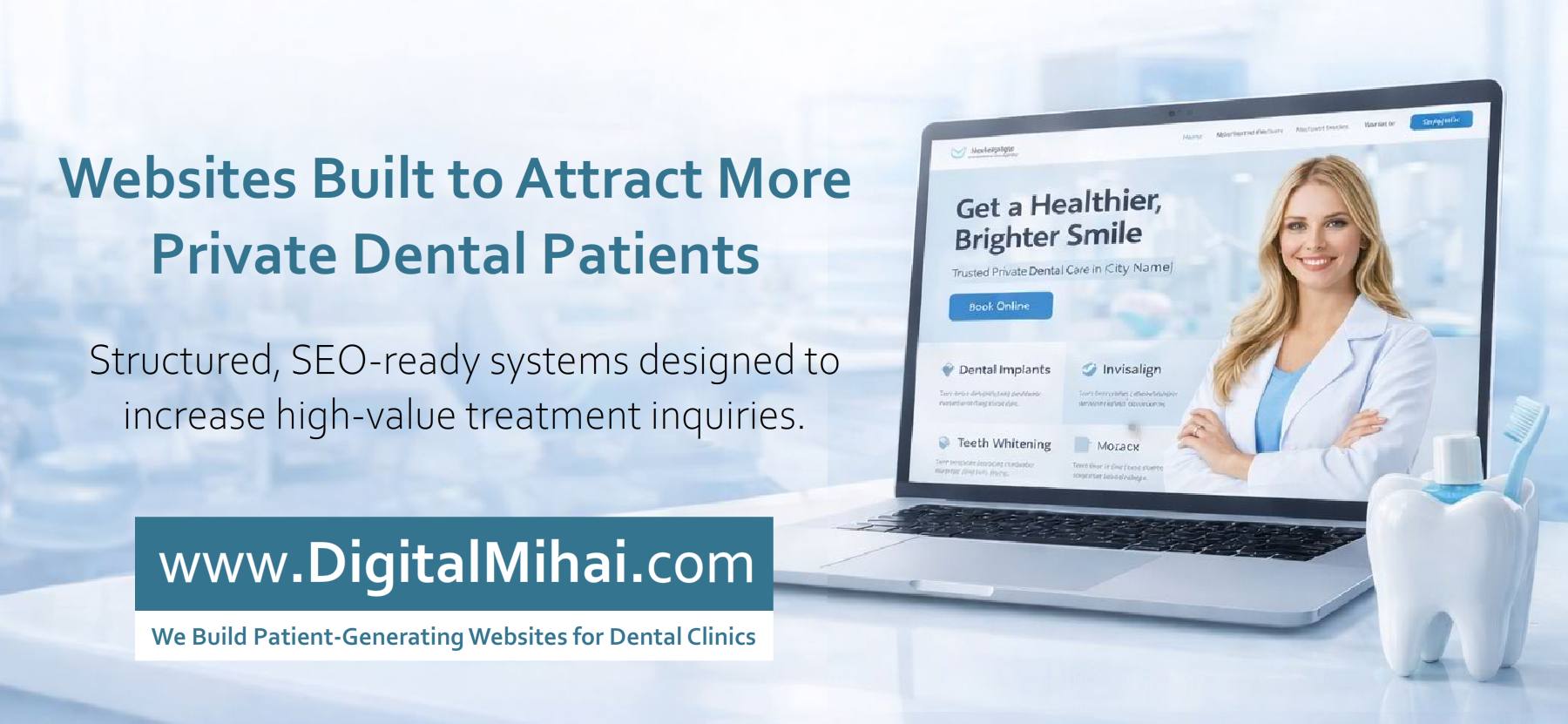 We Build Patient-Generating Websites for Dental Clinics